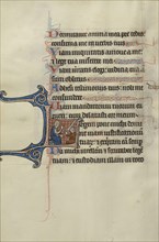 Initial L: One Man Swearing Fealty to Another Man; Bute Master, Franco-Flemish, active about 1260 - 1290, Paris