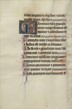 Initial C: Clerics Singing from a Book; Bute Master, Franco-Flemish, active about 1260 - 1290, Paris, written, France