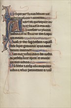Initial A: A King Pointing to the Heavens and to the Ground; Bute Master, Franco-Flemish, active about 1260 - 1290, Paris