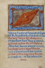 Christ's Side Wound; Norfolk perhaps, written, East Anglia, England; illumination about 1190; written about 1490; Tempera