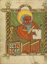 Saint Luke; Ethiopia; about 1504 - 1505; Tempera on parchment; Leaf: 34.5 x 26.5 cm, 13 9,16 x 10 7,16 in