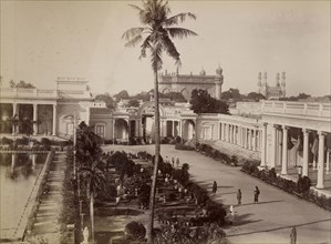 The Chowmahlia Palace; Lala Deen Dayal, Indian, 1844 - 1905, India; about 1888; Gelatin silver print; 20.2 x 27.5 cm