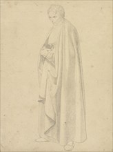 Joseph Wintergerst in a Floor-Length Coat; Wilhelm von Schadow, German, 1788 - 1862, Italy; about 1811 - 1813; Graphite