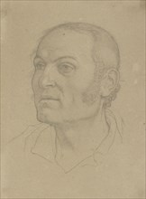 Head of a Man; Friedrich Overbeck, German, 1789 - 1869, Germany; about 1820 - 1825; Graphite on brownish paper; 22 x 16.5 cm