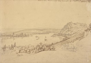 View of Heidelberg Castle; Johann Adam Klein, German, 1792 - 1875, Germany; 1815; Pen and ink over graphite, recto, Graphite