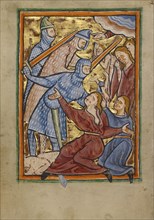 The Massacre of the Innocents; York perhaps, illuminated, Northern, England; illumination about 1190; written about 1490