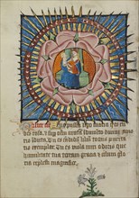 The Virgin and Child in a Pink Rose with a White Lily; Norfolk perhaps, written, East Anglia, England; about 1480–1490; Tempera