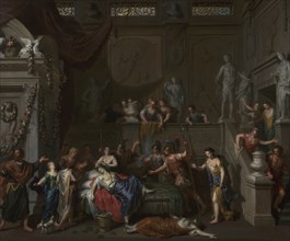 The Death of Cleopatra; Gerard Hoet, Dutch, 1648 - 1733, Netherlands; about 1700 - 1710; Oil on canvas; 57.8 × 69.5 cm