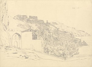 View of Amalfi; Carl Wagner, German, 1796 - 1867, Italy; 1823; Pen and gray ink over pencil; 32.3 x 44.1 cm