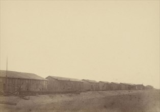 Landscape with Warehouses; Théodule Devéria, French, 1831 - 1871, France; 1865; Albumen silver print