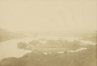 Egyptian Landscape; Théodule Devéria, French, 1831 - 1871, France; 1865; Albumen silver print