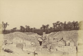 Abydos, Small Temple; Théodule Devéria, French, 1831 - 1871, France; 1859; Albumen silver print