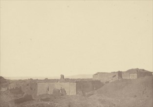Overview of the Temple of Edfu; Théodule Devéria, French, 1831 - 1871, France; 1865; Albumen silver print