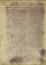 Close-up of Hieroglyphic Inscriptions, probably of the Temple of Edfu, Théodule Devéria, French, 1831 - 1871, France; 1859