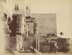The House of France, Luxor; Théodule Devéria, French, 1831 - 1871, France; 1859; Albumen silver print