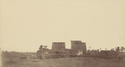 Overview of the Palace of Karnak; Théodule Devéria, French, 1831 - 1871, France; 1859 - 1862; Albumen silver print