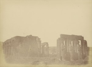 Overview of the Ramesseum; Théodule Devéria, French, 1831 - 1871, France; 1859; Albumen silver print