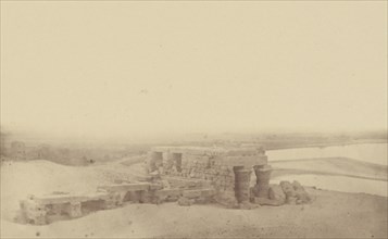 Overview of the Temple of Ombos; Théodule Devéria, French, 1831 - 1871, France; 1865; Albumen silver print