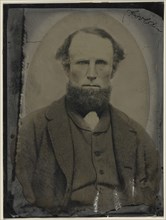 Portrait of bearded man; United States; 1860s - 1880s; Hand-colored tintype; Sheet: 21.9 x 16.4 cm, 8 5,8 x 6 7,16 in