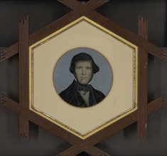 Portrait of man; United States; 1860s - 1880s; Hand-colored tintype; 14.8 × 14.8 cm, 5 13,16 × 5 13,16 in