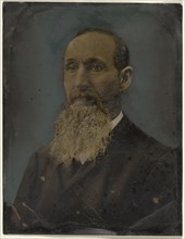 Portrait of bearded man; United States; 1860s - 1880s; Hand-colored tintype; Sheet: 21.4 x 16.5 cm, 8 7,16 x 6 1,2 in