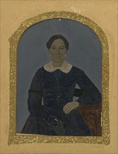 Portrait of woman; United States; 1860s - 1880s; Hand-colored tintype; Sheet: 21.3 x 15.8 cm, 8 3,8 x 6 1,4 in
