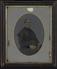 Portrait of Elizabeth Ann Catlett; United States; 1860s - 1880s; Hand-colored tintype; 18.2 × 13.2 cm, 7 3,16 × 5 3,16 in