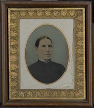 Portrait of woman; United States; 1860s - 1880s; Hand-colored tintype; 20.2 × 14.7 cm, 7 15,16 × 5 13,16 in