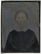 Portrait of woman; United States; 1860s - 1880s; Hand-colored tintype; Sheet: 21.5 × 16.3 cm, 8 7,16 × 6 7,16 in
