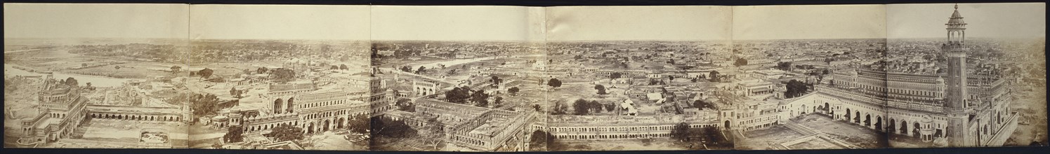 Panorama of Lucknow, Taken from the Kaiserbagh Palace; Felice Beato, 1832 - 1909, Henry Hering