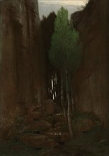 Spring in a Narrow Gorge, Quell in einer Felsschlucht, Arnold Böcklin, German, born Switzerland, 1827 - 1901, Italy; 1881