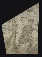 Mosaic Floor Panel; 4th century A.D; Stone tesserae; 111.8 × 118.7 × 10.2 cm, 44 × 46 3,4 × 4 in