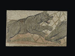 Mosaic Floor Panel; 4th century A.D; Stone tesserae; 87.6 × 149.2 × 10.2 cm, 34 1,2 × 58 3,4 × 4 in