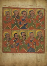The Prophets and the Apostles; Ethiopia; about 1480 - 1520; Tempera on parchment; Leaf: 34.5 x 25.6 cm, 13 9,16 x 10 1,16 in