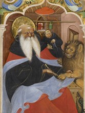 Saint Jerome Extracting a Thorn from a Lion's Paw; Master of the Murano Gradual, Italian, active about 1430 - 1460, Northern