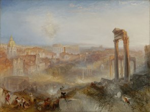 Modern Rome-Campo Vaccino; Joseph Mallord William Turner, British, 1775 - 1851, England; 1839; Oil on canvas; 91.8 × 122.6 cm