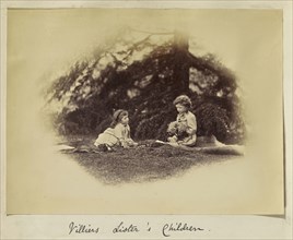 Villiers Sister's Children; Ronald Ruthven Leslie-Melville, Scottish,1835 - 1906, England; 1860s; Albumen silver print