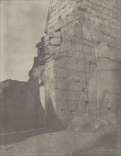 Louqsor. Sculptures Historiques du Pylône, Massif de Droite; John Beasly Greene, American, born France, 1832 - 1856, negative