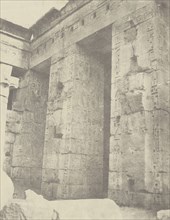 Médinet Habou, Palais de Ramsès II 2de Cour, Côté Est; John Beasly Greene, American, born France, 1832 - 1856, negative: Egypt