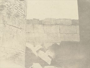 Karnac, Salle Hypostyle, Mur du Nord, Face Intérieure, John Beasly Greene, American, born France, 1832 - 1856, negative: Egypt
