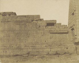 Karnac, Temple au Sud de la Salle Hypostyle, Mur du Sud, Face Extérieure, John Beasly Greene, American, born France, 1832
