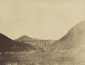 Aqueduct of Justinien, near Constantine; John Beasly Greene, American, born France, 1832 - 1856, negative: Egypt; 1856; Salted