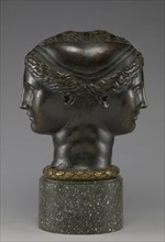 Double Head; Attributed to Francesco Primaticcio, Italian, 1504 - 1570, Fontainebleau, France; about 1543; Bronze; 38.5 × 35
