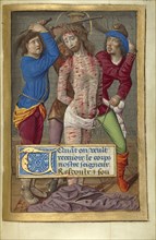 Flagellation; Jean Pichore, French, died 1521, active about 1490 - 1521, Paris, France; about 1500; Tempera colors, ink