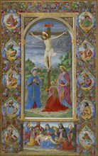 The Crucifixion; Giuliano Amadei, Italian, active 1446 - died 1496, Rome, Italy; 1484 - 1492; Tempera colors and gold on