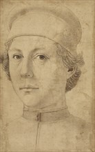 Portrait of a Young Man; Attributed to Piero del Pollaiuolo, Italian, about 1443 - 1496, Italy; about 1470; Pen and brown ink