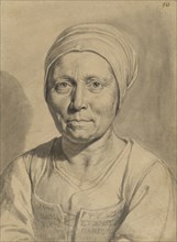 Portrait of Dame Étiennette; Philippe de Champaigne, French, born Belgium, 1602 - 1674, France; 1647; Brush and gray ink