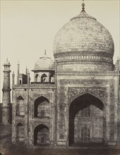 Le Tadj, à Agra, Tombeau en marbre blanc de la Sultane, épouse du Schah Djéhan; Baron Alexis de La Grange, French, 1825 - 1917