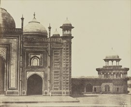 Agra. Le Tadj, Mosqué latérale; Baron Alexis de La Grange, French, 1825 - 1917, Agra, India; negative 1849 - 1851; print 1851