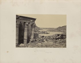 View from Philae, Looking North; Francis Frith, English, 1822 - 1898, Aswan, Egypt; 1857; Albumen silver print